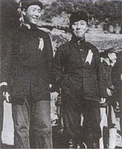 1937 Mao Zedong Wang Ming in Yan'an