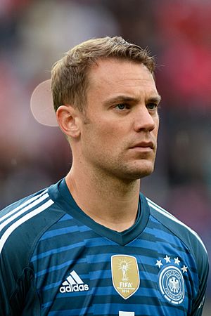 Neuer in a Germany jersey
