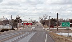 Entering Akron from the east.