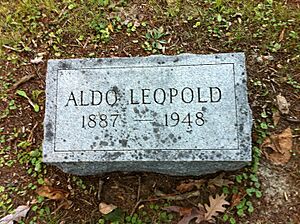Aldo Leopold's headstone