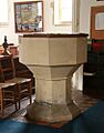 All Saints, Fornham All Saints - Font - geograph.org.uk - 3127264