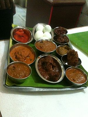 Anandas Chettinad Hotel, sample tray in Coimbatore