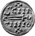 Anglo-Scandinavian coin, St Peter, obverse