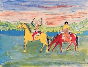 Antonio Archuleta - Indians on Horseback
