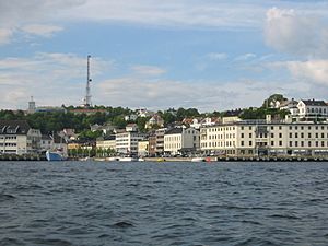 Arendal from ocean