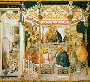 Assisi-frescoes-last-supper-3931 Lorenzetti Pietro