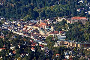 View of Baden-Baden from Mount Merkur.