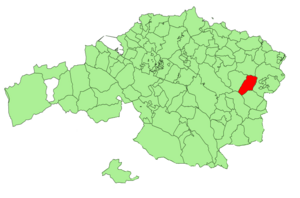 Location of Ziortza-Bolibar in Spain and Biscay
