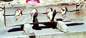 Blackgang Chine feet in stocks