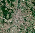 Budapest by Sentinel-2, 2020-07-28