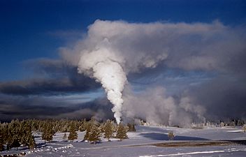 Castle geyser steam phase