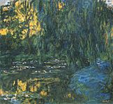 Claude Monet, Water-Lily Pond and Weeping Willow