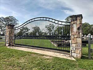 Dayboro Cemetery gate, Dayboro, Queensland. 2024