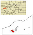 Delta County Colorado Incorporated and Unincorporated areas Delta Highlighted 0819850