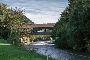 Dieboldswil Bruecke ueber die Emme Totale