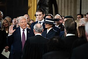 Donald Trump takes the oath of office (2025) (alternate)