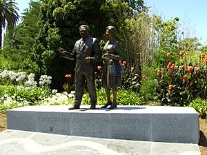 Douglas & Gladys Nicholls statue