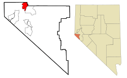 Location of Indian Hills, Nevada
