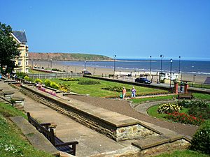 Filey, with the headland in the distance known as Filey Brigg - geograph.org.uk - 2975997.jpg
