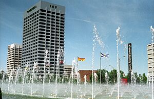 Fountains at Ontario Science Centre 1992