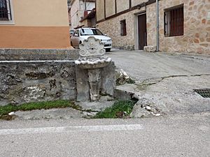Public fountain in the Segovian town of Fuentesoto, Spain.