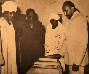 Gaafar Nimeiry and Sadiq al-Mahdi in 1976