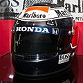Gerhard Berger 1991 helmet front-left 2015 Honda F1 Exposition
