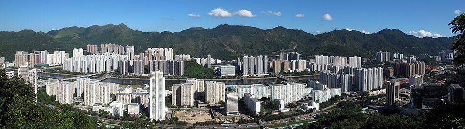 HK Shatin New Town Panorama 201008