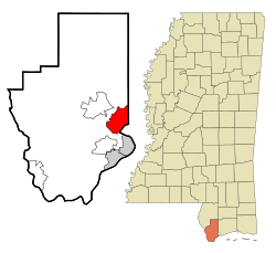 Location of Diamondhead, Mississippi