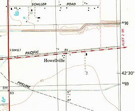 Howellville TX from Clodine 1982 Quad
