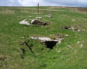 Huntersquoy chambered cairn, Eday - geograph.org.uk - 224640.jpg