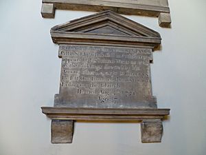 James Gibbs plaque St. Marylebone Parish Church