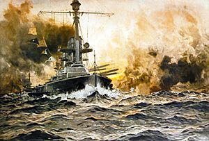 Konig-class battleship at Jutland, Claus Bergen 2