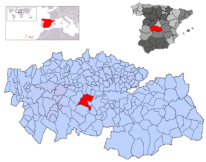 Location of La Puebla de Montalbán