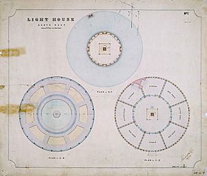 Lighthouse, North Reef - Floor plans, 1876