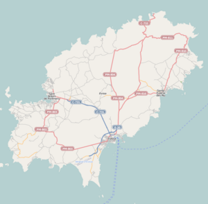 Map showing the location of Platja d'en Bossa
