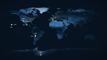 Locations of the telescopes that make up the EHT array (eso2208-eht-mwi)f