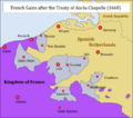 Map Peace of Aix la Chapelle (English)