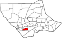 Map of Lycoming County Pennsylvania Highlighting Bastress Township.png