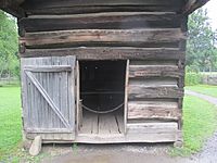 Meat house at Mountain Farm Museum, GSMNP IMG 4909