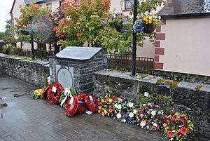 Memorial to John Moyney, V.C., at Mill Road, Rathdowney, Co. Laois