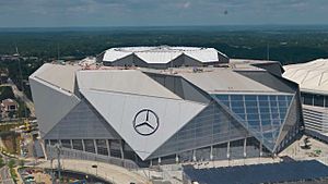 Mercedes Benz Stadium time lapse capture 2017-08-13
