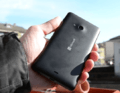 Microsoft Lumia 535 Back showing Microsoft Logo