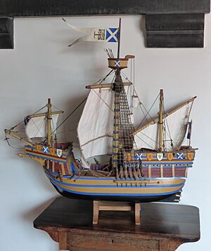 Model of the 'Yellow Carvel', Largo Kirk