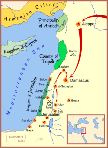 Mongol raids in Syria and Palestine 1260