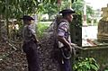 Myanmar police patrolling in Maungdaw
