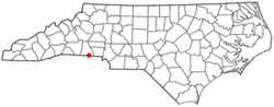 Location of Grover, North Carolina
