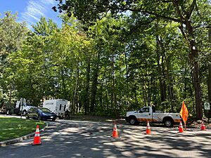 National Grid USA Gas Line Work, Baxter Estates, NY August 30, 2022