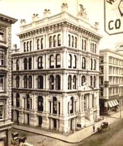 New York Life Insurance Building, S.E. corner of Leonard St. on Broadway, from Robert N. Dennis collection of stereoscopic views crop