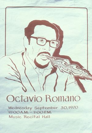 Octavio Romano, Announcement Poster for event (title unknown).jpg